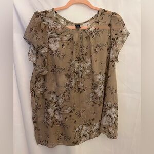 Shein floral blouse